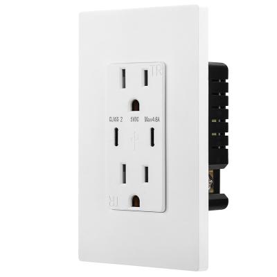 China Residential / Multipurpose Type C 4.8A USB Kegyma USB Wall Socket 220V Fast Charger for sale