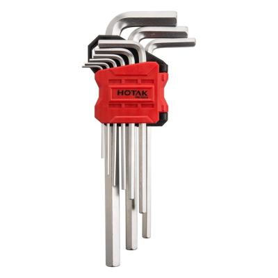 China Chrome-Vanadium Steel Hot Selling Standard Hex Key Set Long Quality Plug for sale