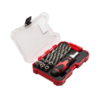 China Chrome Vanadium Steel 23 Pcs Hex Bit Impact New Conductive Ratcheting Socket Set for sale