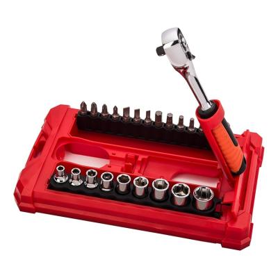 China New Design 24pcs Chrome-Vanadium Steel Household Ratchet Screwdriver Set for sale