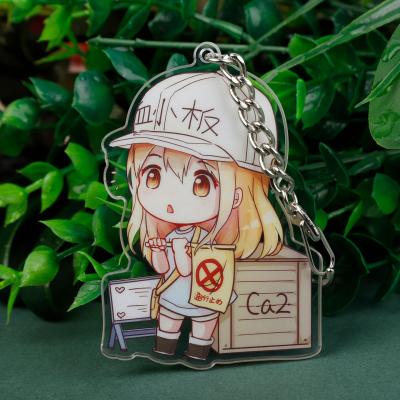 China 2021 Clear Plastic Keychains Charm Cheap Custom Anime Plastic Acrylic Key Chain for sale