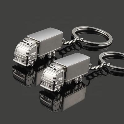 China Lorry Car Modle Promotional Gifts China Logo Key Chain Custom Zinc Alloy Truck Key Chain Ring Holder Charm Solid Metal for sale