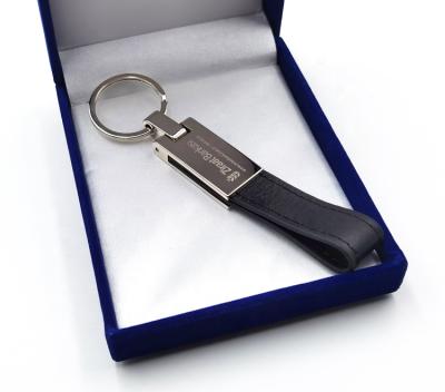 China Best Selling Leather Car Key Chain Products Handmade Leather Engraved Metal Logo Laser Key Chain for sale