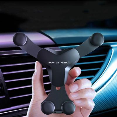 China Portable Wholesale Universal Car Phone Accessories Air Vent Gravity Phone Holder For Car for sale