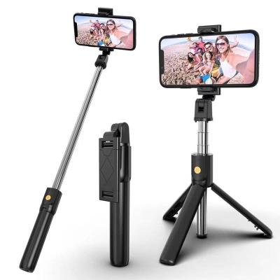 China Portable Extendable Fashion Smartphone Tripod 360 Rotation Handheld Wireless Selfie Stick for sale