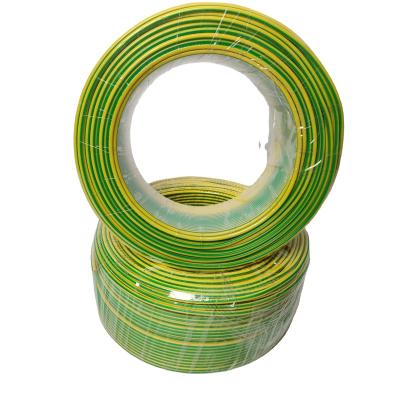 China Sell ​​Underground Copper Conductor PVC Flexible Bare Ground Cable 10MM2 16MM2 25MM2 35MM2 50MM Yellow Green Yellow Green Wire for sale