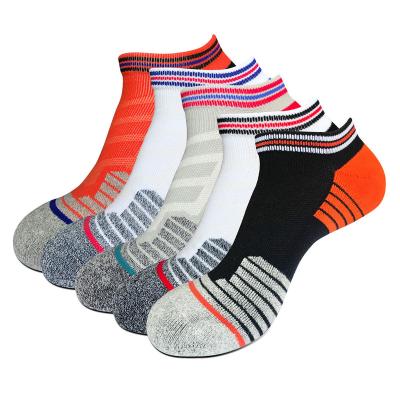 China Wenlyshine Cushion Athletic Bottom Men's Wenlyshine Breathable Comfortable Breathable Striped Soccer Basketball Short Socks for sale