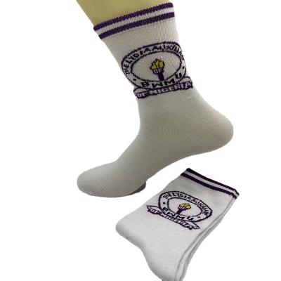 中国 Wholesale Breathable Custom Logo Crew Cotton Socks Nigeria School Student Kids Socks For Boys And Girls From Factory Manufacturer 販売のため