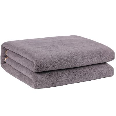 China Hotel Timing Heating Cover Blanket Flannel Double Control Electric Heating Blanket for sale