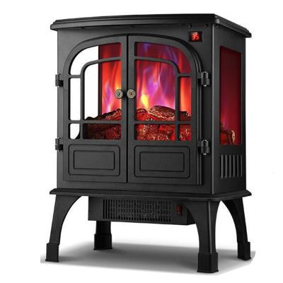 China Hotel Hot Selling Electric Fireplaces Simulation Flame Ptc Heat Home Electric Heater for sale