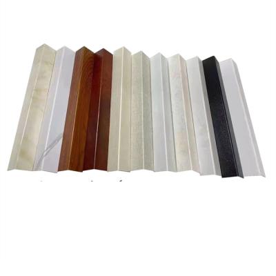 China High Quality Waterproof Line Stone Modern Factory Decoration Materials Plastic Wall Panel Right Angle Line for sale