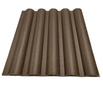 China Modern technology semicircle grill wall panel wpc cladding wainscoting vinyl wood timber for sale