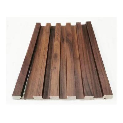 China Modern Solid Wood PVC Wall Decor Panels 3D WPC Wall Panel Interior Decoration Grill for sale