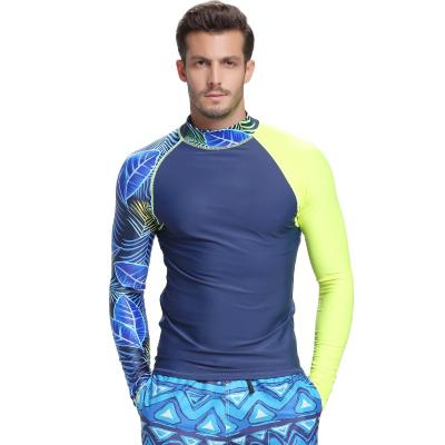 China Men's Diving Suit Long Sleeve Surfing Diving Suit Long Sleeve Rash Guard Two Piece Sunscreen Swimsuit Snorkeling Suit for sale