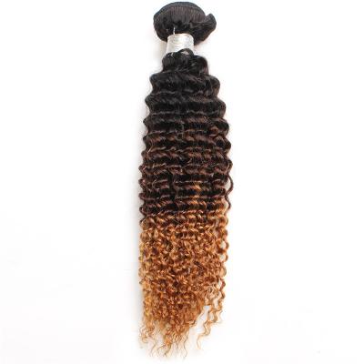 China Quality Real Gradient Gradient Bundles Virgin Human Hair Color Human Hair Fluffy 100% Brazilian Wig Knit for sale