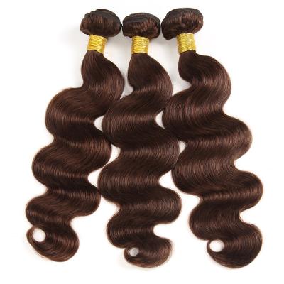 China Fashion Star Europe and America Solid Color Wave Brown Wave Cogs 2#body Wave Wig Weave for sale