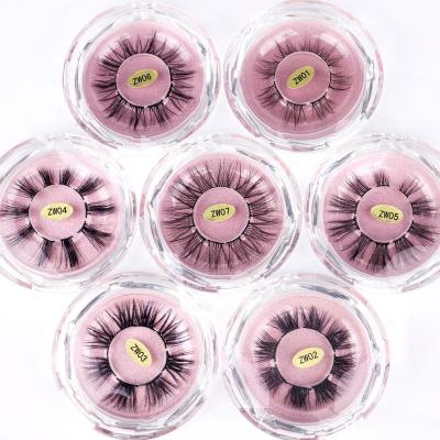 China Natural Soft Eyelash Grafted Lashes Naturally Soft Artificial Mink Fluffy False Eyelashes Wholesale for sale