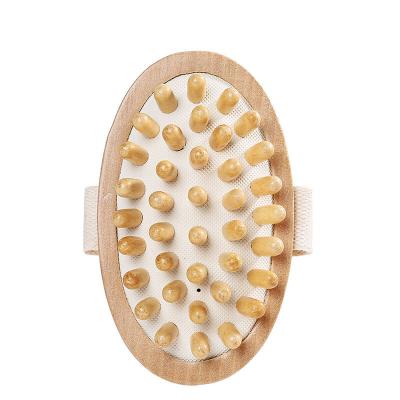 China All Natural Wooden Ball Massager Essential Oil Trigger Bones And Muscles Hand Massager for sale