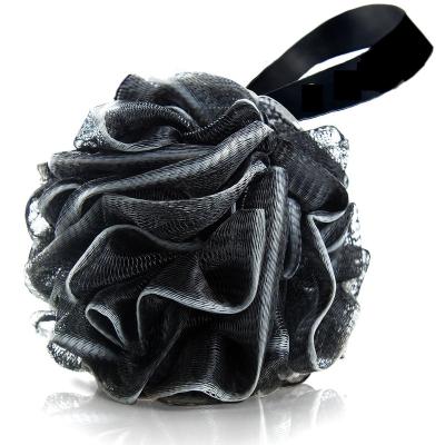 China EXFOLIATE Large Black Bamboo Charcoal Bath Ball 50g 60g Black And White Bamboo Charcoal Bath Ball for sale