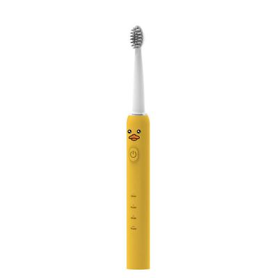 China Baby Electric Toothbrush Battery Operated CE Certified OEM IPX7 Green Soft Power USB Charging Cartoon Toothbrush for Kids for sale