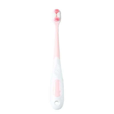 China Non-disposable children's stiffened toothbrush 10000 3-12 year old kid finished toothbrush with soft fur is packaged in four colors independently. for sale