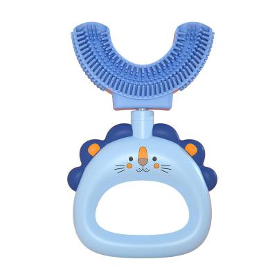 China U-shaped toothbrush of ordinary manual toothbrush for children and infants manual silicone toothbrush for cleaning the oral cavity for sale