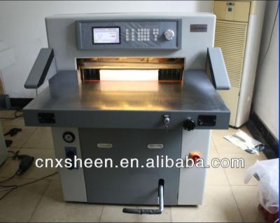 China full hydraulic programmable paper cutter/electric paper cutter/china paper cutter QZX520S(T)/QZX670S(T) for sale