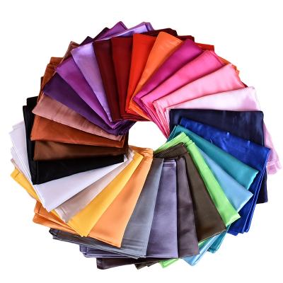 China 2021 spring and summer new fashion summer color 90 pure satin square large silk scarf women's silk scarf for sale