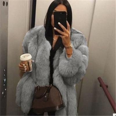 China Breathable Women's Winter Clothing 2021 Fashionable Fur Coats Faux Fur Coat Women Winter Outfits Plus Size Coats for sale