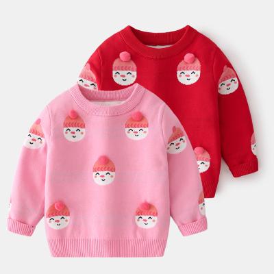 China 2021 Autumn Winter Children's Clothing Anti-Shrink Clothes New Cartoon Snowman Fur Ball Babies Sweater for sale