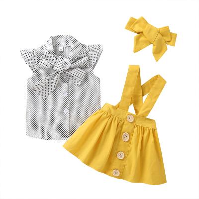 China Anti-Shrink Newborn Babies Wears Toddler Girls Clothes Special Children Clothing Dress Set for sale