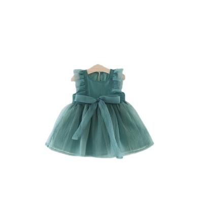 China 2022 fashionable summer beautiful baby slim babies clothing 2022 the beautiful borders 3-year-old princess Dress for sale