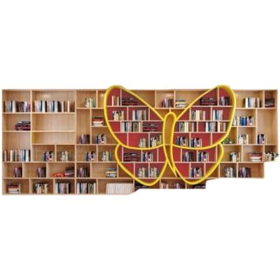 China Modern Creative Picture Bookshelf Children's Full Picture Bookcase Butterfly Wall Bookcase for sale