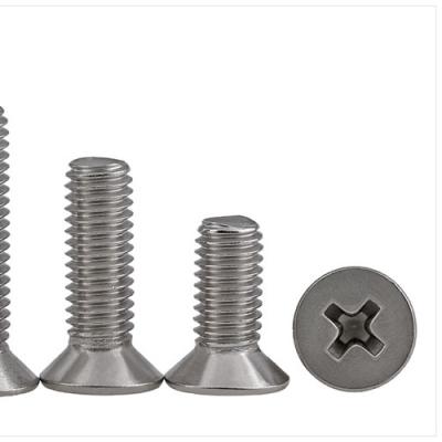 China 304 stainless steel screw countersunk head screw cross slotted machine tooth screw flat head bolt zu verkaufen