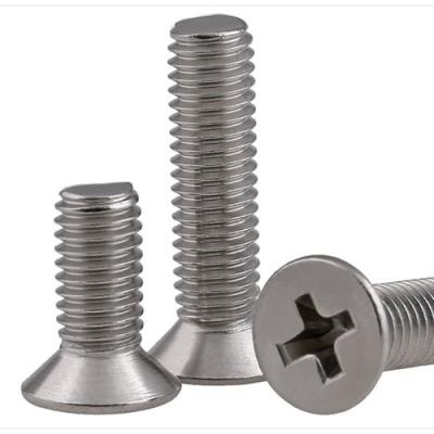 China Stainless steel 304 phillips cross driver countersunk head machine screw 1# 2# 3# 4# 5# 6# 8#10#12# UNC UNF zu verkaufen