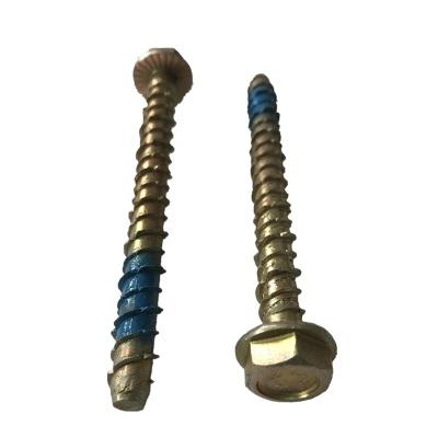 China Cement bolt hexagonal pad cement bolt hexagon flange cement screw flange screw for sale