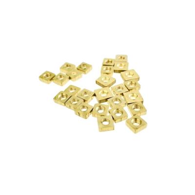 中国 Top-rated customized M20 M16 M12 M10 M8 M6 M5 M3 copper square brass nut 販売のため