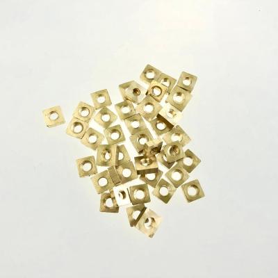 Cina High quality Brass Copper Thin Square Nut Wholesale Made in China in vendita