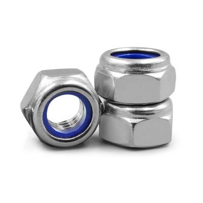 China Nylon Self-lock Nut/ Stainless Nylon Insert Lock Nut/ Galvanized Nylon Insert Lock Hex Nut Manufacturer à venda