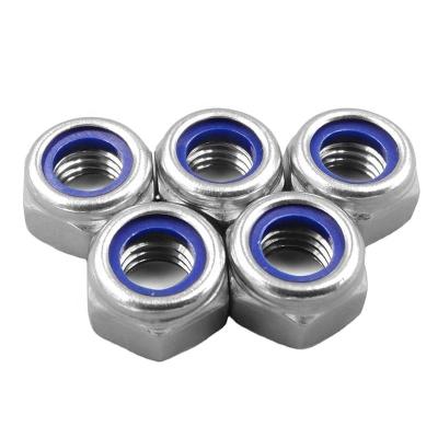 Cina Wholesale Lower Price Betel Cashew Self Locking Hex Nut Carbon White OEM Head Steel Hexagon Surface Finish Color Material Zinc in vendita