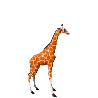 China China Creative Outdoor Decoration Garden Statue Factory Customized Large Cartoon Giraffe Resin Sculpture for sale