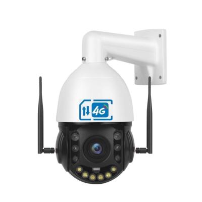 China 4g NIGHT VISION 20x 30x dome ptz IP camera hd1080P 5mp AI detection alarm wireless h.265 high speed human security camera outdoor for sale