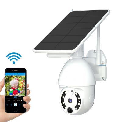 China UBOX NIGHT VISION APP 4G Solar Ptz Dome Camera 1080P 2MP WiFi Wireless and IP66 Waterproof Security Camera APP Alarm Starlight Outdoor Vision for sale