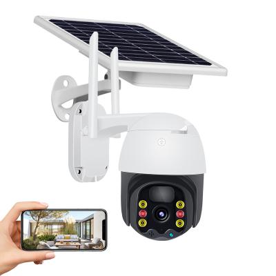 China Camhi APP PTZ Smart Solar NIGHT VISION IP Camera 1080P Waterproof WiFi Camera Night Vision CCTV Outdoor Wireless Security Camera for sale