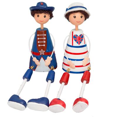 China Europe Cartoon American Style Craft Art Ware Wall Docr Home Decor Solid Color Wooden Mascot Printing Wooden Dolls for sale