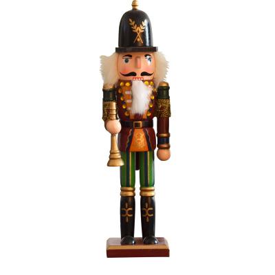 China Europe Christmas Europe Cartoon Style Craft Art Ware Decor Solid Wood Solder Resin Nutcracker Statue Ornament Home Supply SC for sale