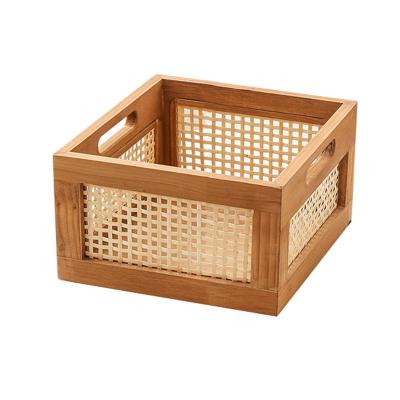 China Europe Market Best Selling Stylish Home View Display Decoration Furniture Home Decor Storage Item Small Rattan Hand - Woven Storage Drawers (Old) for sale