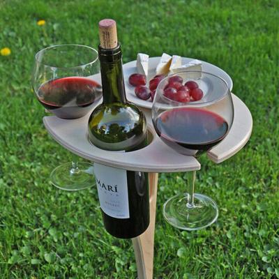 China America's market best-selling small furniture foldable outdoor and home use picnic wine rack outdoor and home use for sale