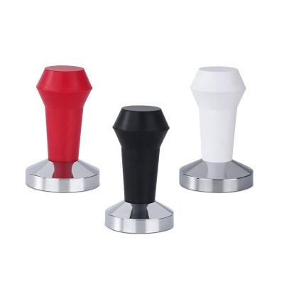 China Sustainable Coffee Tamper Set Stainless Steel Coffee Tamper 51mm 53mm 58mm Coffee Tamper Press With Plastic Handle for sale