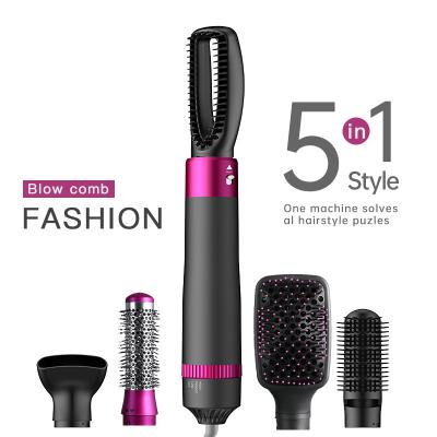 China 4g Professional Hot Air Hair Brush Dryer Hair Straightener Styler Hot Air Comb Dropshipping Customized Logo Power for sale